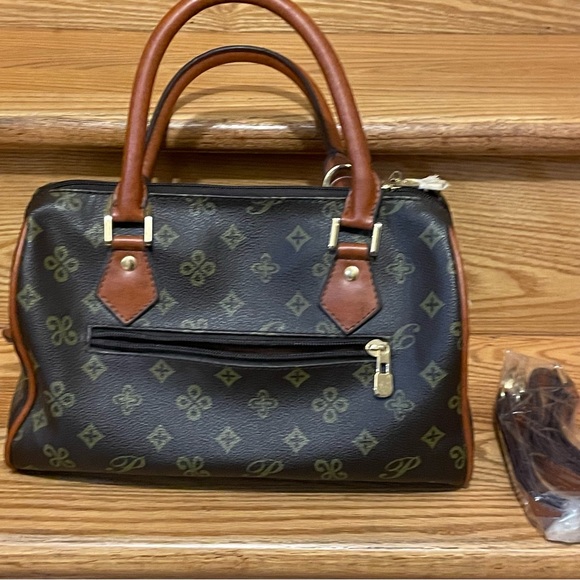 NWT Elegant Brown DIOPHY Monogram Woman’s Handbag Purse - Picture 2 of 15